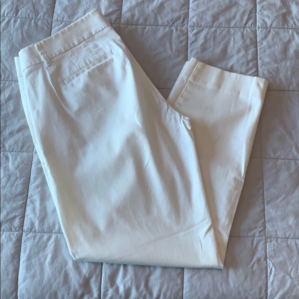 J.Crew white cropped pants
